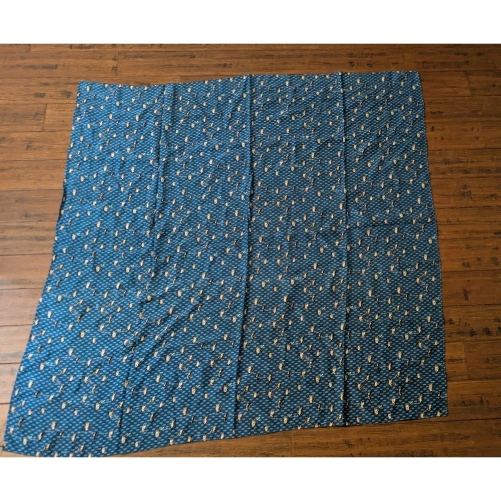 Vintage Nicole Miller Penguin Design Silk Scarf 42 Inches, RARE, Blue, Novelty